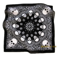 Custom Made Customized Design Skull imprimé promotionnel Cotton Biker Sports Bandana Headband